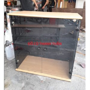 Tủ Trưng Bày Cũ 2 Ngăn 80cm x 40cm cao 80cm Giá Rẻ