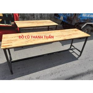 Bàn Làm Việc Văn Phòng Mặt Gỗ Chân Sắt - 50*1m8_BQAC02