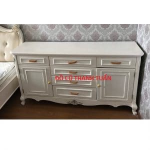 Tủ Đầu Giường Cổ Điển Cũ Ngang 1M7 x 45Cm x 80Cm Thanh Lý
