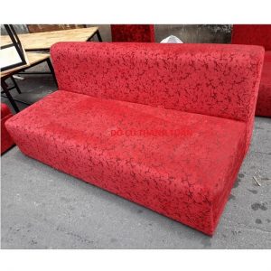 Thanh Lý Ghế Sofa Băng Bọc Vải Nhung Màu Đỏ - 2m_ BSFC86