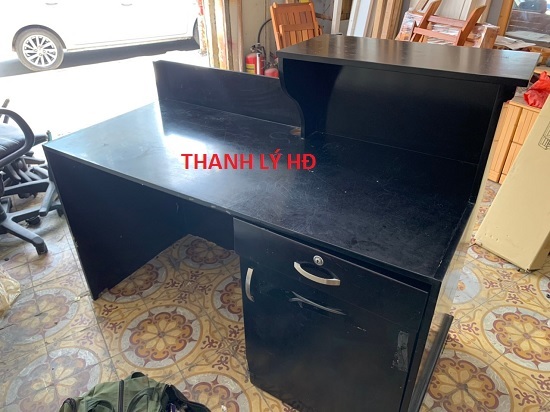 5-17 Quầy Gỗ Cũ Ngang 1m2 Hông 60cm Cao 1m1 - QC40