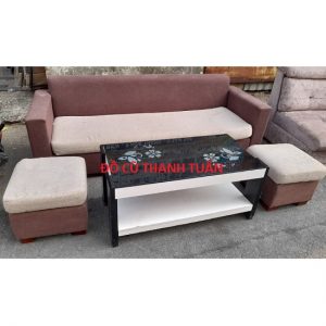 Bộ Sofa Bọc Vải Cũ Kèm Bàn Giá Rẻ - BSFC87