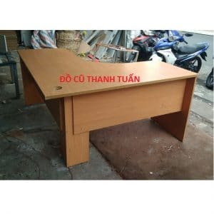 Bàn Làm Việc Góc L Cũ - BLVC288_1m4*1m6