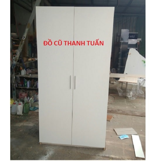 2-27 Thanh Lý Tủ Áo Gỗ Cũ 1M x 2M x 60Cm - TQAC54