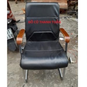 Thanh Lý Ghế Văn Phòng Chân Quỳ Bọc Simili Cũ - GVPC347
