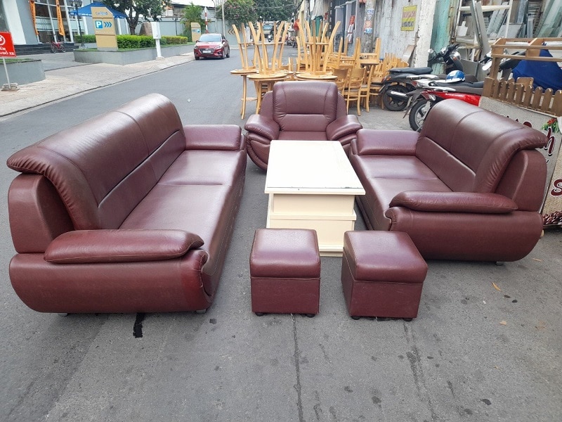 3-2 Giao hàng 4 bộ sofa cũ đến Anh Lên