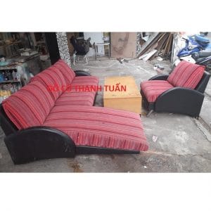 Thanh Lý Bộ Bàn Ghế Sofa Bọc Vải Kèm Bàn Cũ - BSFC113