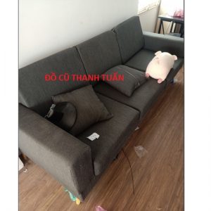 Thanh Lý Ghế Sofa 3 Chỗ Ngồi Màu Xám Cũ - BSFC114