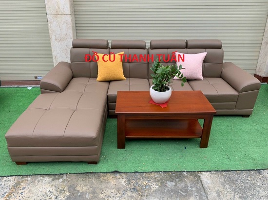 3-2 Bộ Sofa Góc Bọc Da Hàng Tồn Kho