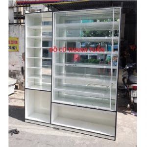 Tủ Trưng Bày Mặt Kính Cũ 1M8*2M1 Sâu 30Cm - TTBC15