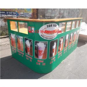 Thanh Lý Quầy Gỗ Cũ 1M25*2M Sâu 50Cm - - QC59