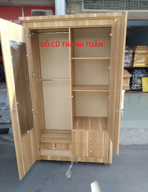 Tu-quan-cao-2-canh-1 Tủ Quần Áo 2 Cánh 1M2 X 2M Mới