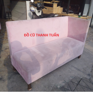 Xả Kho Ghế Sofa Đôi Bọc Vải Hồng  1m4