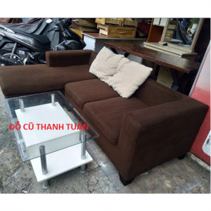 Đặc Biệt - Sofa Góc L Màu Nâu Kèm Bàn - BSFC99