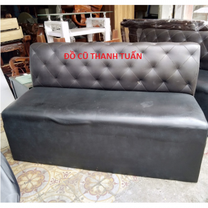Thanh Lý Băng Sofa 1m6 Cũ, Bọc Simili Màu Đen - SFC67