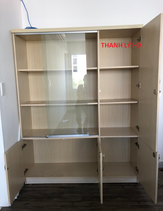 TU-HO-SO-S Thanh tủ hồ sơ cũ, hàng cao cấp, cao 1m8, mặt kính - THSC117