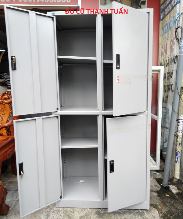 TỦ-HỒ-SƠ-CŨ Tủ Sắt Hồ Sơ Cũ 4 Cánh Cũ - THSC115