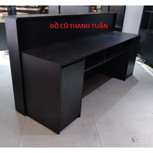 Thanh Lý Quầy Lễ Tân Cũ Màu Đen, Hàng Cao Cấp - QC72