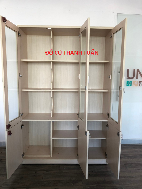 tủ-hồ-soooo Thanh Lý Tủ Hồ Sơ Cũ, Cửa Kính, Ngoại Hình 98% - THSC116