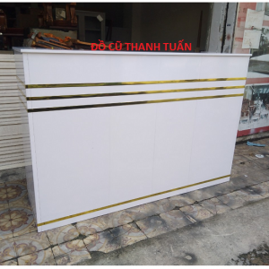 Thanh Lý Quầy Lễ Tân Thu Ngân Bằng Nhựa Trắng - QC89