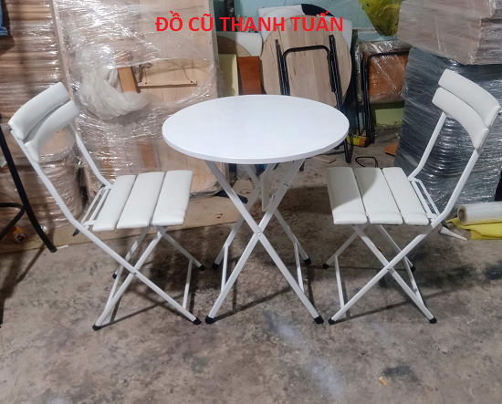 99753311-2 Thanh Lý Bộ Bàn Ghế Xếp Cafe Giá Rẻ Đẹp