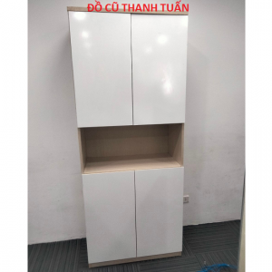 Thanh Lý Tủ Hồ Sơ 4 Cánh Cũ Màu Trắng - THSC189