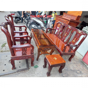 Thanh Lý Bộ Salon Cũ Gỗ Tràm Cẩn Ốc