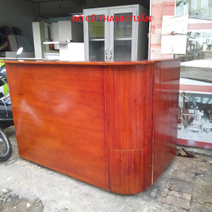 Thanh Lý Quầy Chữ L Cũ Gỗ Ghép Cao Cấp - QC116