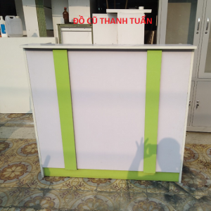 Thanh Lý Quầy Lễ Tân Trắng Sọc Xanh Cũ Giá Rẻ - QC114