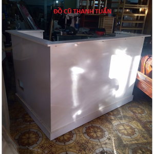 Quầy Gỗ Màu Trắng Cũ Giá Rẻ