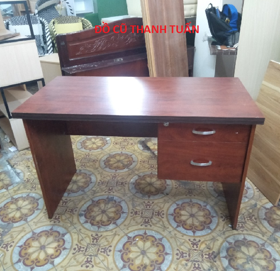 QUẦY-LỄ-TÂN-9 Bàn Làm Việc Màu Nâu Đỏ Cũ Đẹp - BLVC417