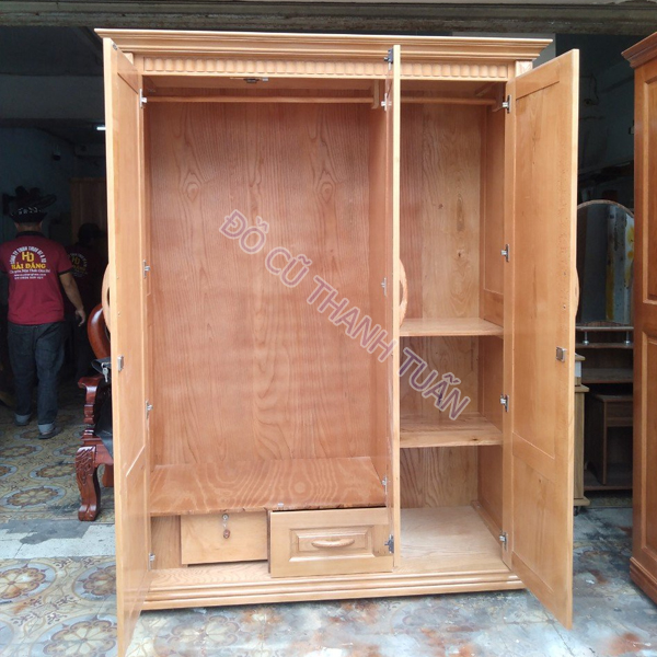 tu-quan-ao-2-canh-tt-2 Tủ Gỗ Sồi 3 Cánh Tồn Kho Giá Rẻ