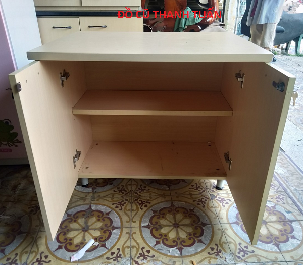 BÀN-LÀM-VIỆC-CHỮ-L-CŨ-4 Tủ Hồ Sơ Cũ Kèm Mặt Bàn 80x60 - BLVC428