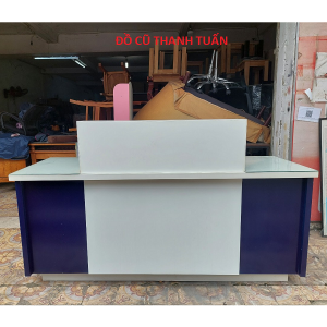 Quầy Trắng Xanh Ngang 1m85 Cũ - QC139