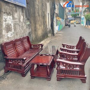 Thanh Lý Bộ Salon Gỗ Cũ Giá Rẻ