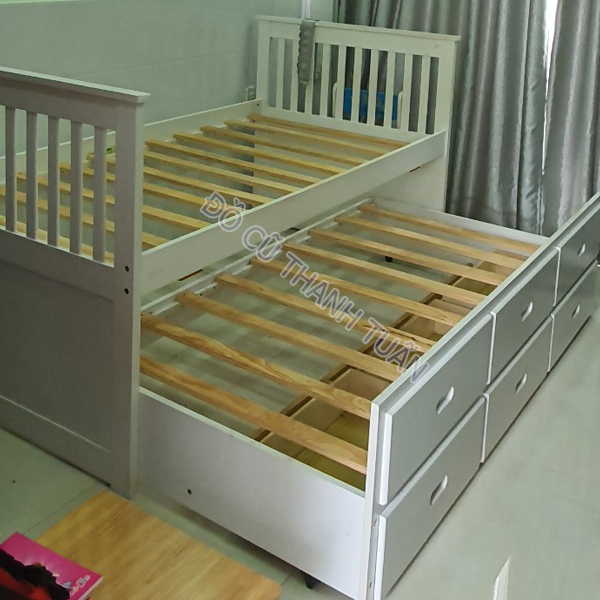 Giuong-cu-gia-re-2 Giường Gỗ Thông Minh Cũ 1mx2m