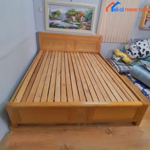 Giường Gỗ Sồi Cũ 1m8x2m