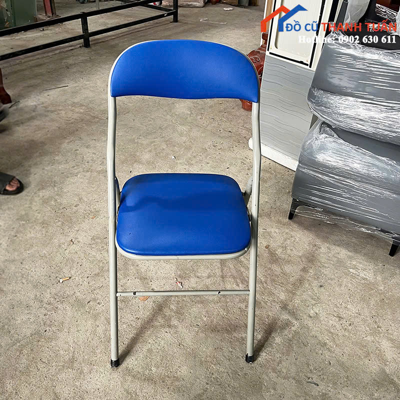 150k-4 Ghế Xếp Văn Phòng Lưng Xanh Thấp Cũ (Nhiều Mẫu)