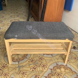 Thanh Lý Kệ Giày Gỗ Cũ Có Chỗ Ngồi