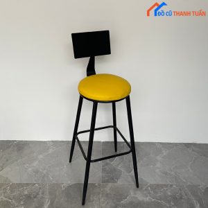 Thanh Lý Ghế Bar Chân Sắt Lót Nệm Mới 99%