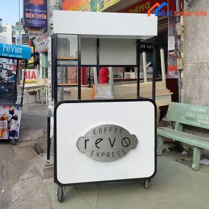 Thanh lý quầy xe cafe cũ có mái che