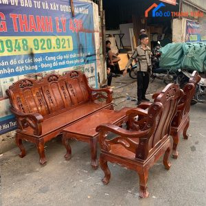 Bộ Salon Gỗ Tràm Cũ Giá Rẻ