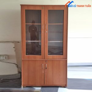 Tủ Hồ Sơ 4 Cánh Màu Nâu Cũ Giá Rẻ