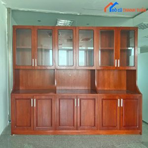 Thanh Lý Tủ Kệ Hồ Sơ Gỗ Nhiều Ngăn Cũ