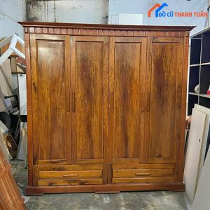 Thanh Lý Tủ Quần Áo Gỗ Hương Cũ Giá Rẻ