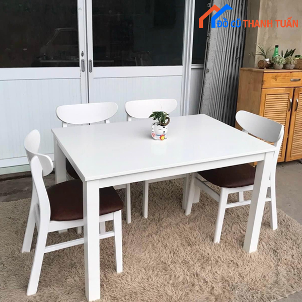 bo-ban-an-thanh-lyy Thanh Lý Bộ Bàn Ăn Mango Trắng Cao Cấp Mới 99%