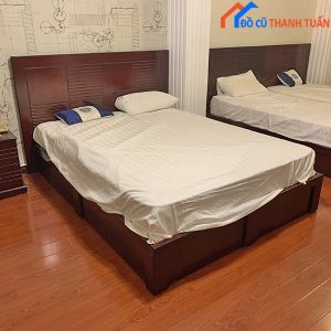 Thanh Lý Giường Ngủ Cũ Giá Rẻ Kèm Nệm