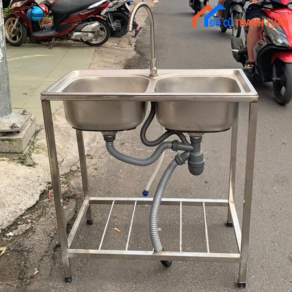 thanh-ly-bon-rua-chen-cu Thanh Lý Bồn Rửa Inox Cũ 2 Ngăn