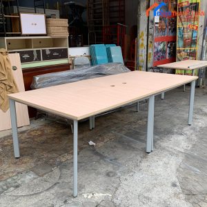 Thanh Lý Bàn Họp Dài 2m4 Cũ Chân Sắt