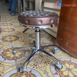 Thanh Lý Ghế Đôn Chân Xoay Inox Cũ